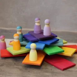 Regenbogen Bauplatten | 11 Teile