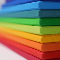 Regenbogen Bauplatten | 11 Teile