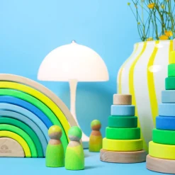 Regenbogen Neongrün | 10 Teile