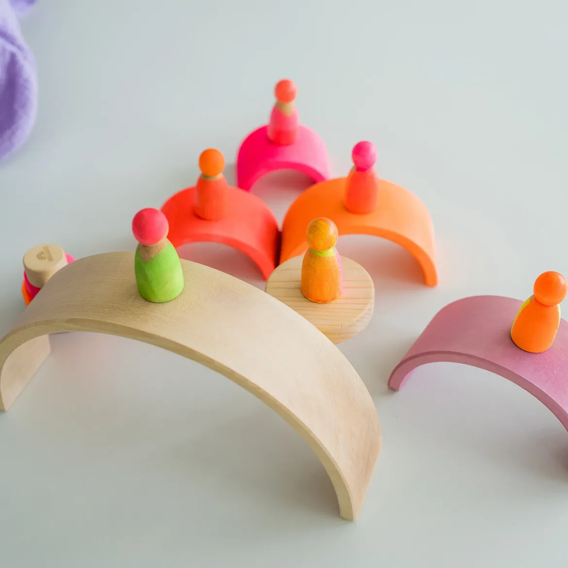 Regenbogen Neonpink | 10 Teile