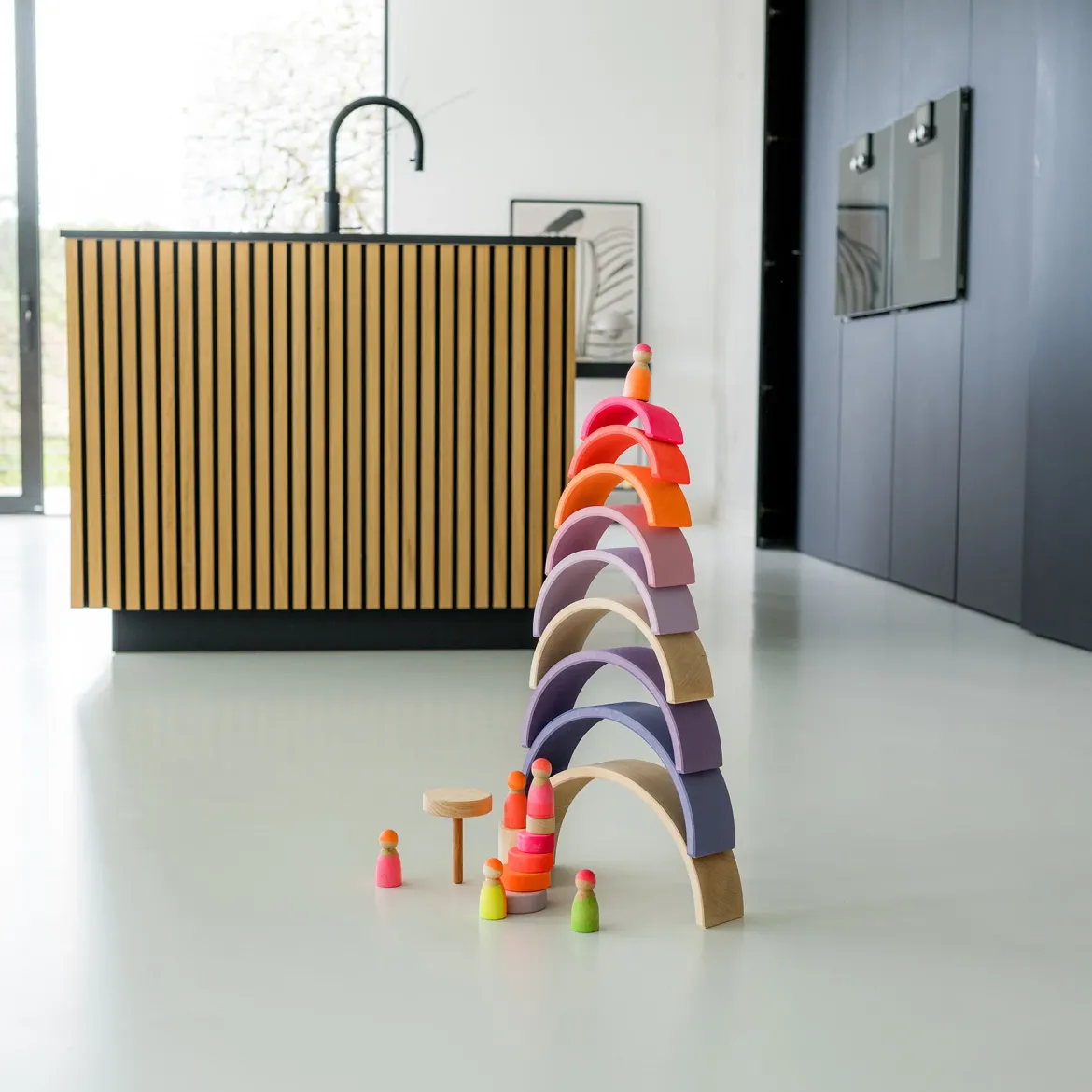 Regenbogen Neonpink | 10 Teile