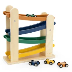Rennbahn aus FSC®-Holz mit 4 Autos