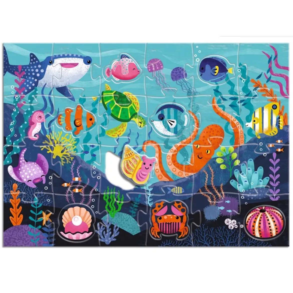 Riesen-Fühlpuzzle Meer | 24 + 8 Teile