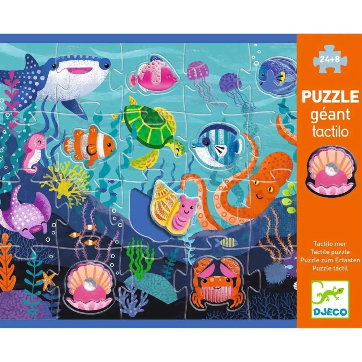 Riesen-Fühlpuzzle Meer | 24 + 8 Teile