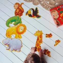 Riesenpuzzle Dschungeltiere | 4, 6 und 9 Teile