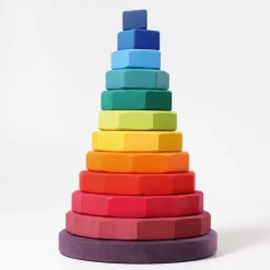 Riesiger geometrischer Scheibenturm | 36 cm Höhe