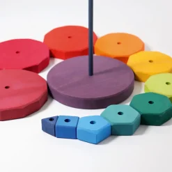 Riesiger geometrischer Scheibenturm | 36 cm Höhe