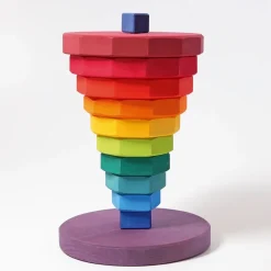 Riesiger geometrischer Scheibenturm | 36 cm Höhe