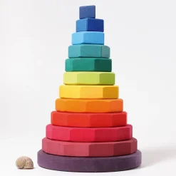 Riesiger geometrischer Scheibenturm | 36 cm Höhe