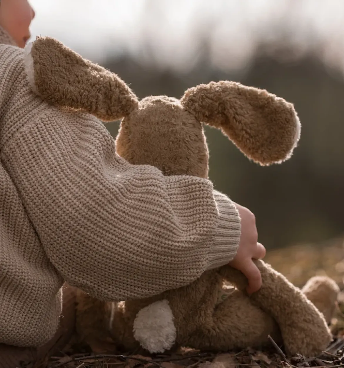 Schlenker Kuscheltier | Großer Hase beige (40 cm)