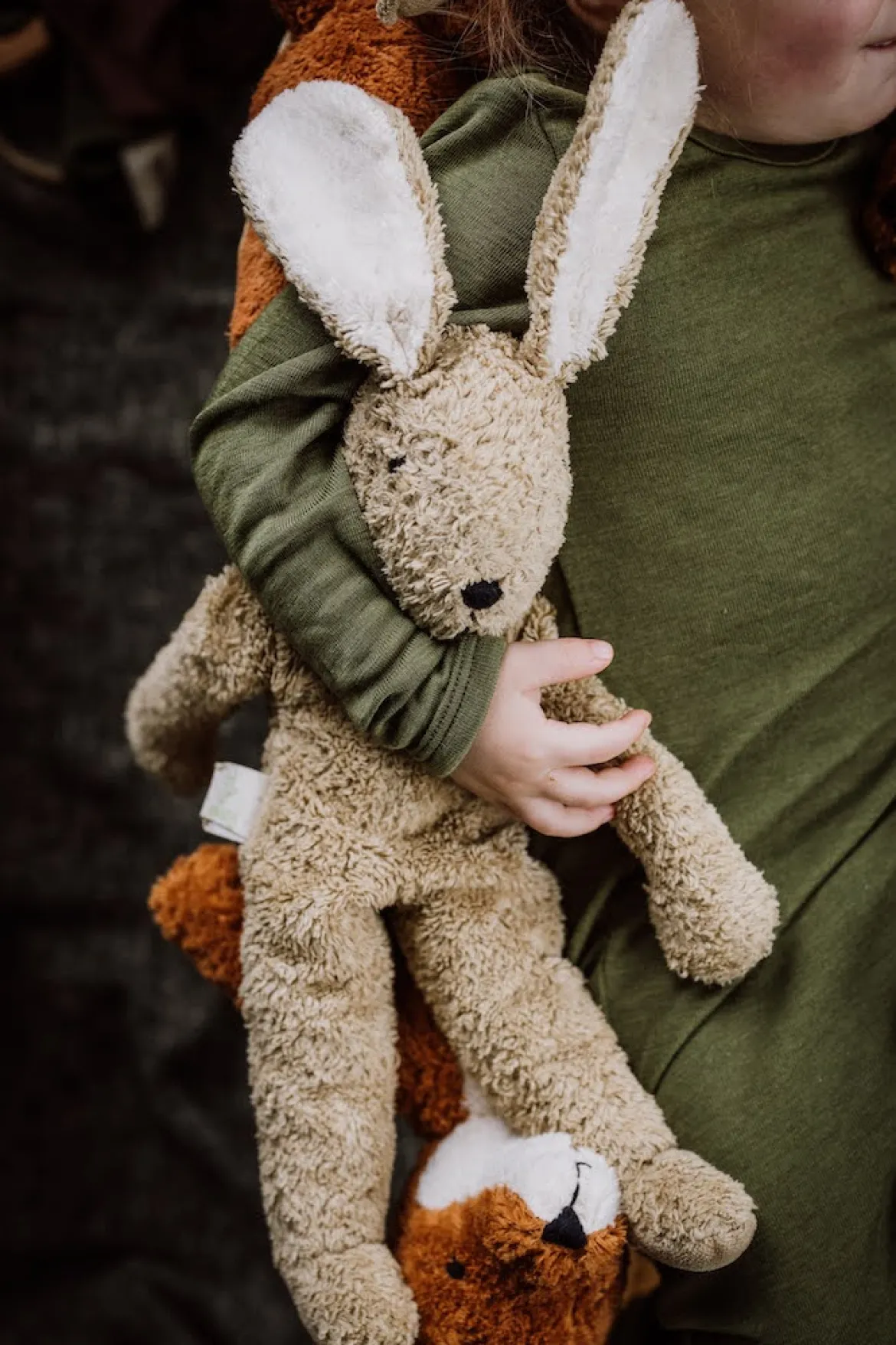 Schlenker Kuscheltier | Großer Hase beige (40 cm)