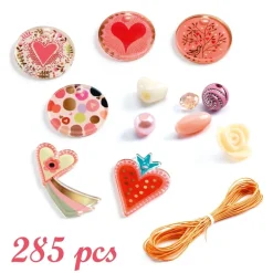 Schmuck basteln | Bastelperlen Herzen
