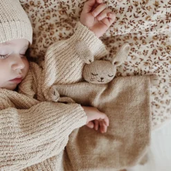 Schmusetuch aus Baby-Alpakawolle | Hase (beige)