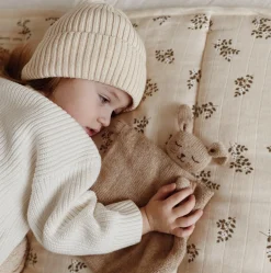 Schmusetuch aus Baby-Alpakawolle | Hase (beige)