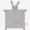 Schmusetuch aus Baby-Alpakawolle | Hase (grau)
