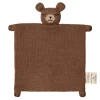 Schmusetuch aus Baby-Alpakawolle | Teddy braun