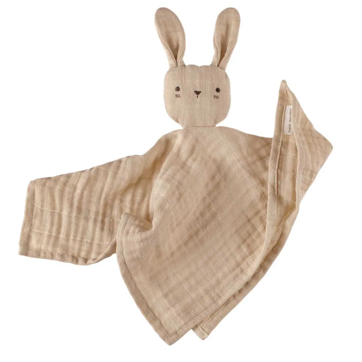 Schmusetuch aus Bio-Baumwolle | Hase sandfarben