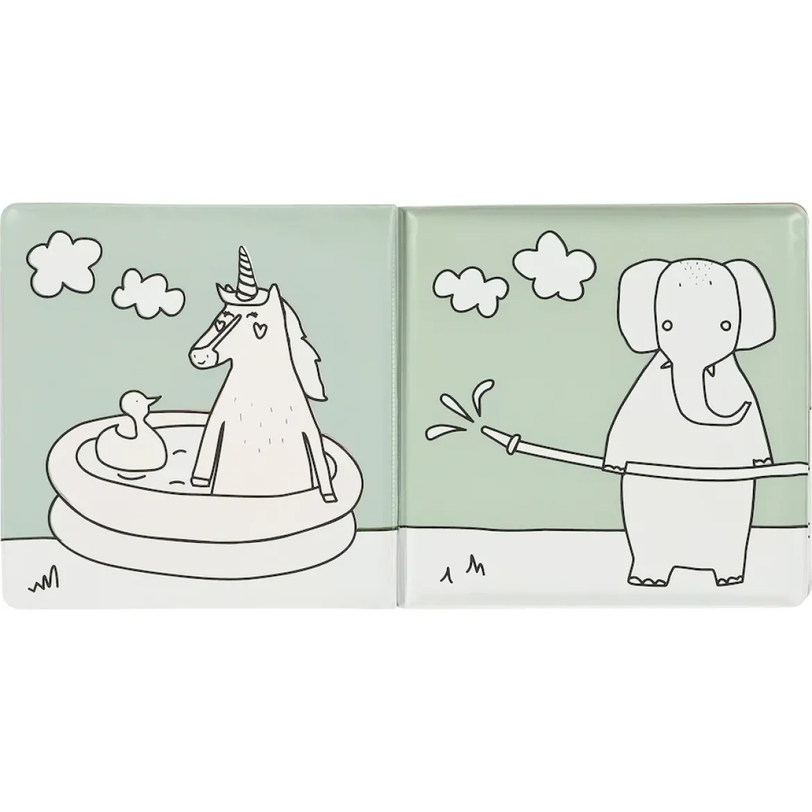 Selbstfärbendes Badebuch | Mrs. Cat und Freunde