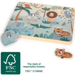 Setzpuzzle Tierlaute Safari