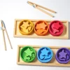 Sortierspiel Regenbogenschälchen