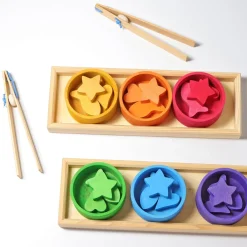 Sortierspiel Regenbogenschälchen