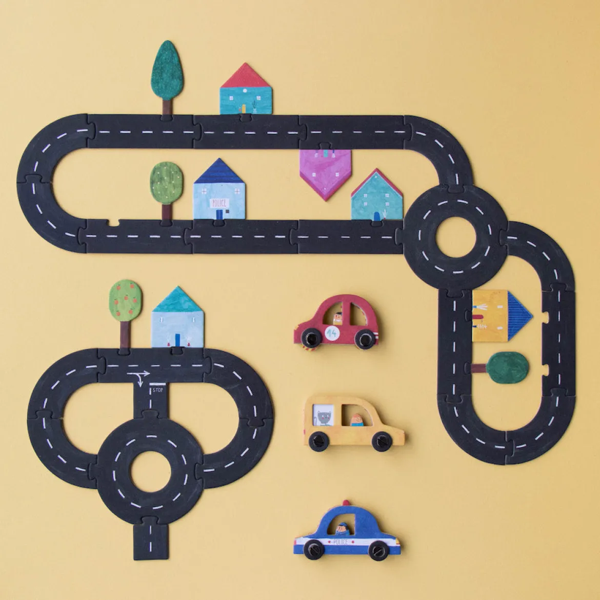 Spiel & Puzzle Roads | 130 Teile