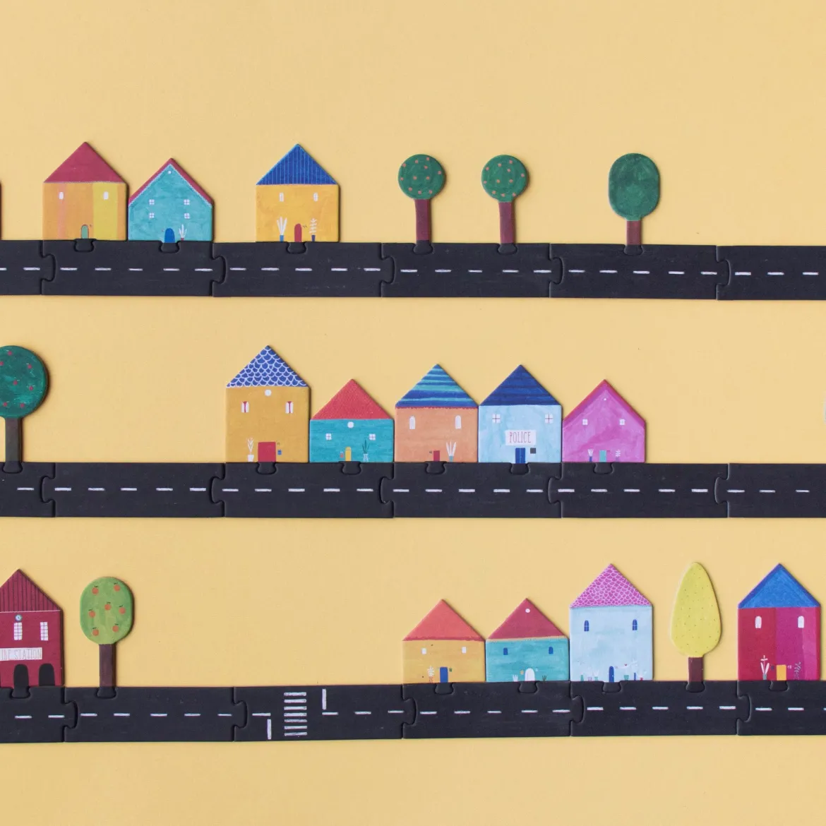 Spiel & Puzzle Roads | 130 Teile