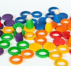 Spielset aus Nins®, Münzen & Ringen | 60 Teile