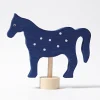 Steckfigur | blaues Pferd