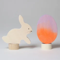 Steckfiguren Osterset | Batik orange