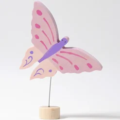 Steckfigur | Rosa Schmetterling