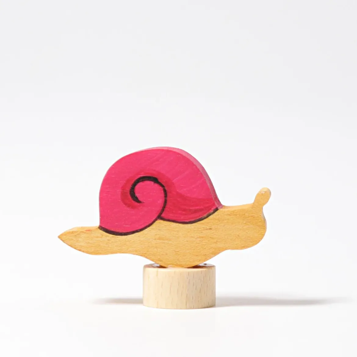 Steckfigur | Rosa Schnecke
