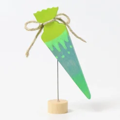 Steckfigur | Schultüte Neongrün