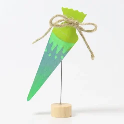 Steckfigur | Schultüte Neongrün