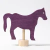 Steckfigur | violettes Pferd