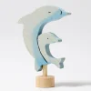 Steckfigur | Zwei Delphine