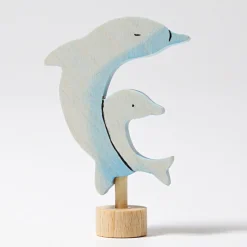 Steckfigur | Zwei Delphine