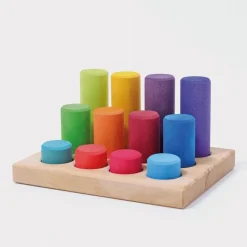 Steckspiel | Kleine Walzen Regenbogen