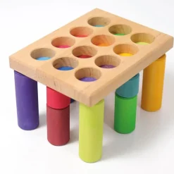 Steckspiel | Kleine Walzen Regenbogen