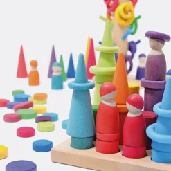 Steckspiel | Kleine Walzen Regenbogen