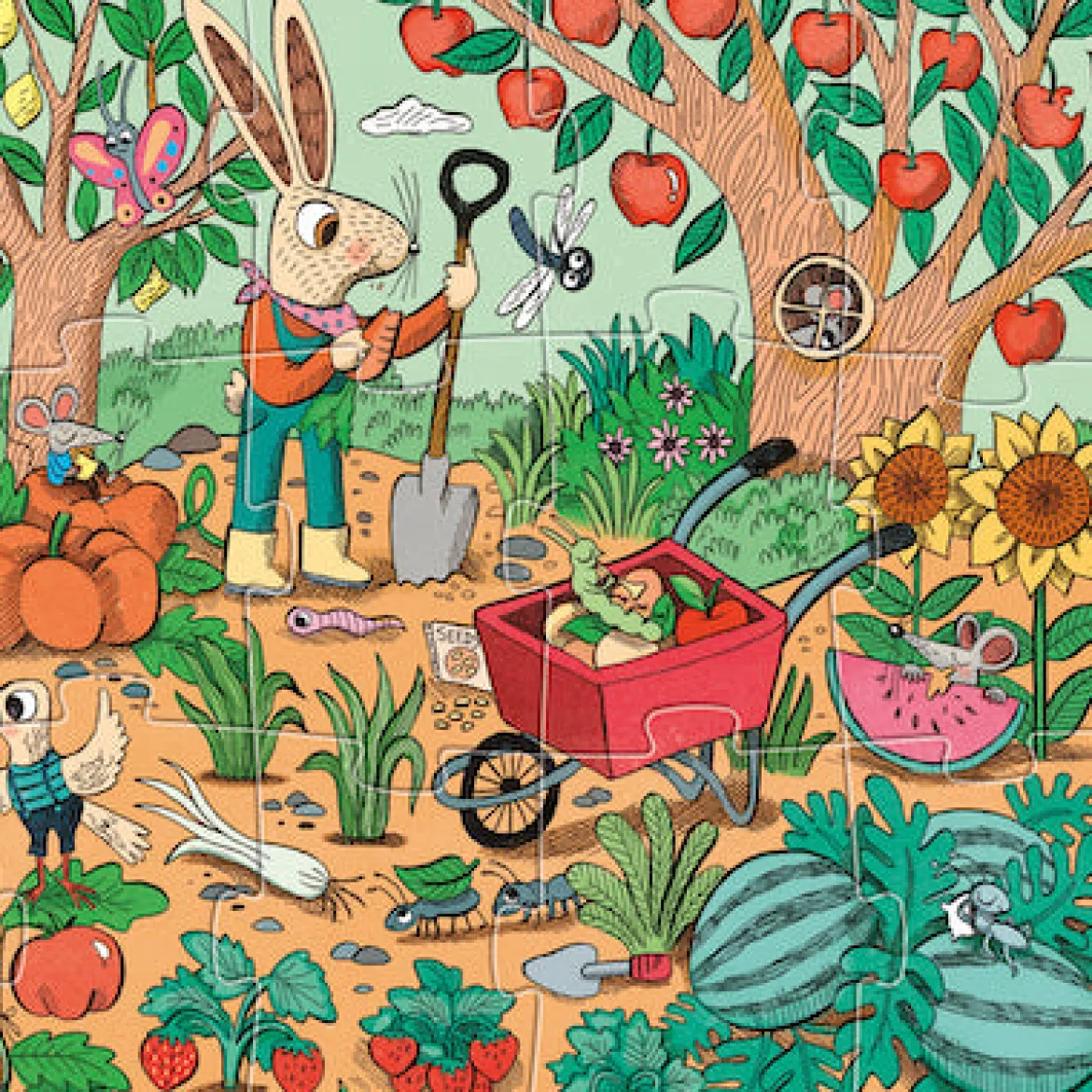 Suchpuzzle Rabbit's Garden | 24 Teile