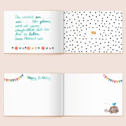 Tagebuch Babybuch | Willkommen kleiner Mensch