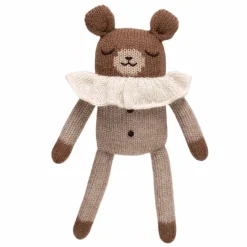 Teddy aus Baby-Alpakawolle | Beiger Pyjama