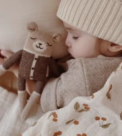 Teddy aus Baby-Alpakawolle | Mokka Strampler