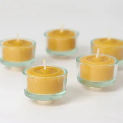 Teelichthalter aus Glas | 5 Stück