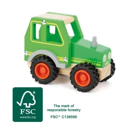 Traktor aus FSC®-zertifiziertem Holz