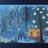 Wende-Puzzle Night & Day in the Forest | 54 Teile