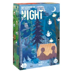 Wende-Puzzle Night & Day in the Forest | 54 Teile