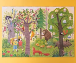 Wende-Puzzle Night & Day in the Forest | 54 Teile