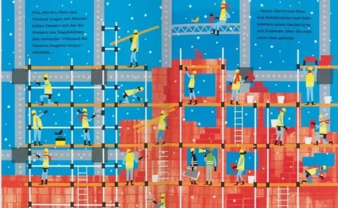 Wer baut unser Haus? | Wimmelsachbuch
